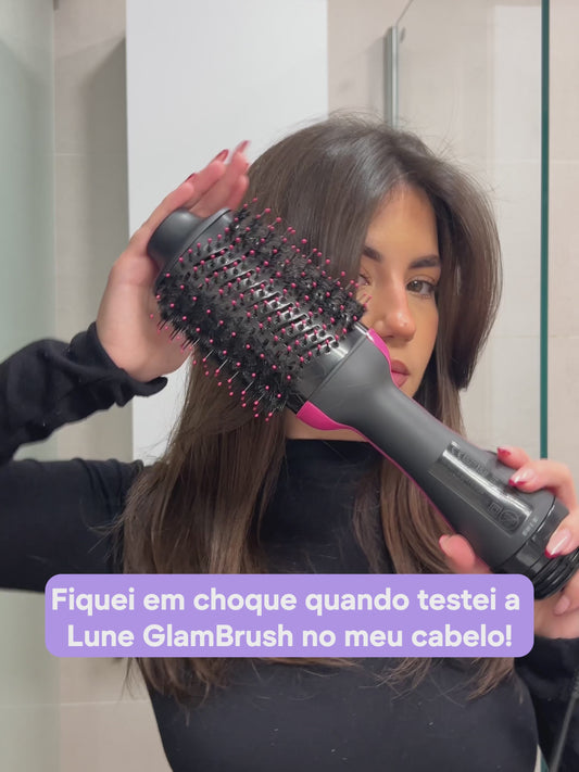 Lune GlamBrush: Escova Alisadora de Alta Performance